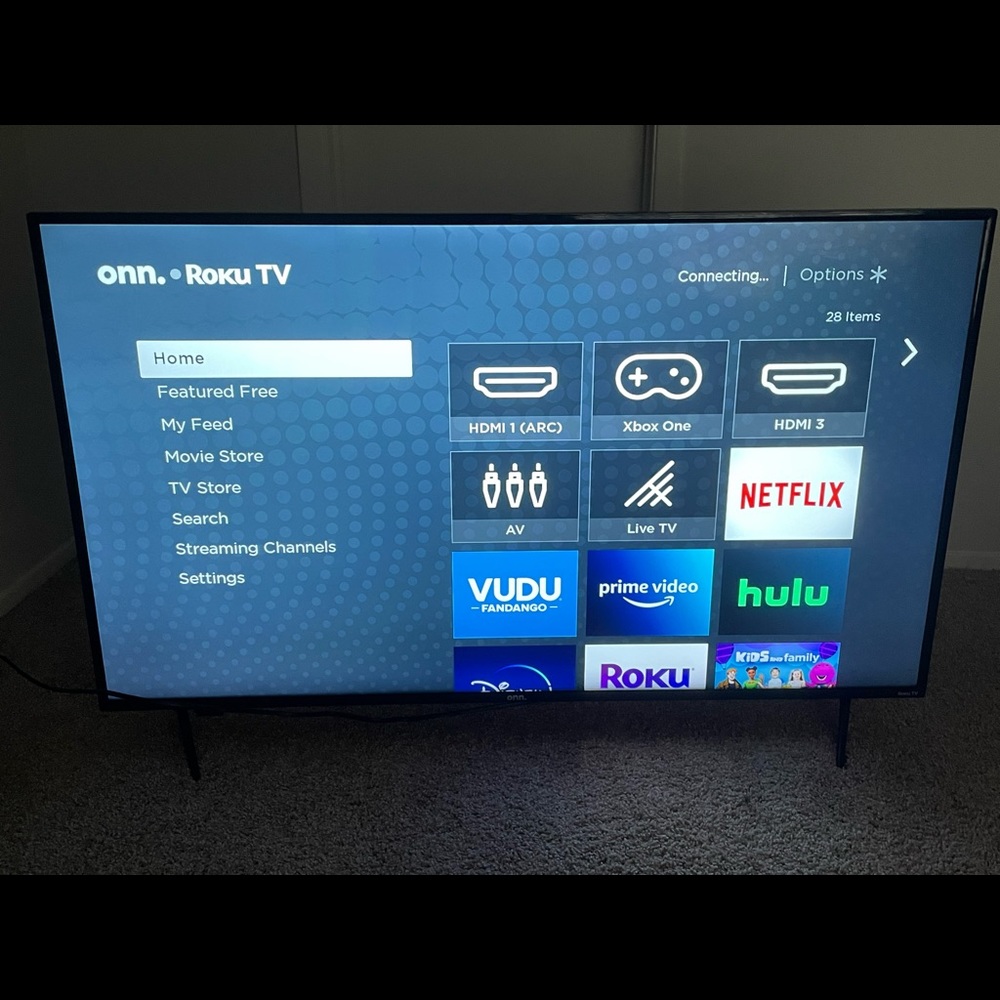 55 inch roku tv with remote